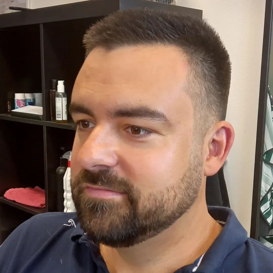 Pánský fade střih v holičství Upomalé Ostrava